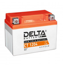 Аккумулятор Мото DELTA CT 1204 4Ач 50A обр. пол. 114x70x87 (YTZ5S, YTX4L-BS)