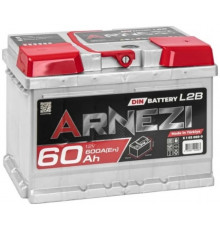 Автомобильный аккумулятор Arnezi DIN SMF 60R+ L2B EN 600А обр. пол. 242x175x175