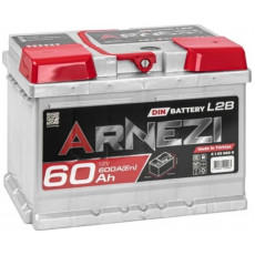 Автомобильный аккумулятор Arnezi DIN SMF 60R+ L2B EN 600А обр. пол. 242x175x175