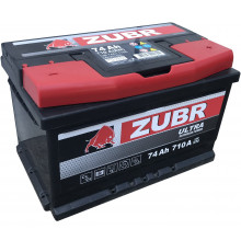 Автомобильный аккумулятор Zubr Ultra LB3 74R+ 710А обр. пол. 278x175x175