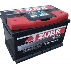 Автомобильный аккумулятор Zubr Ultra LB3 74R+ 710А обр. пол. 278x175x175