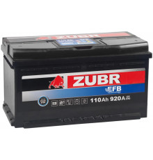 Автомобильный аккумулятор Zubr EFB 6CT-110.0 L5 100R+ 920А обр. пол. 353x175x190