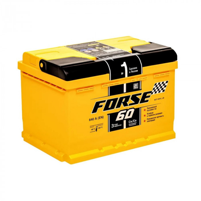 Аккумулятор FORSE 60L прям. пол. 640A 242x175x190