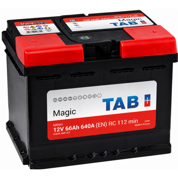 Аккумулятор TAB Magic 66R обр. пол. 640А 242x175x190