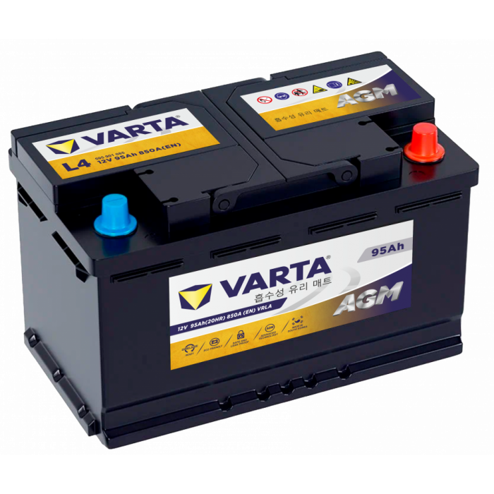 Аккумулятор Varta AGM L4 95R обр. пол. 850A 315x175x190 (595 901 085)