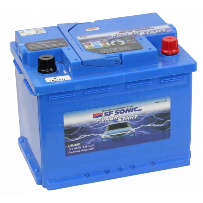 Аккумулятор Exide SF Sonic 60R обр. пол. 600А 242x175x190