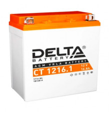 Аккумулятор Мото DELTA CT 1216.1 16Ач 230A обрат. пол. 151x88x164 (YTX16-BS, YB16B-A)