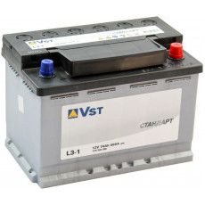 Автомобильный аккумулятор Vst Standart L3 74R+ 680А обр. пол. 278x175x190