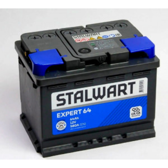 Аккумулятор STALWART Expert 64L прям. пол. 580А 242х175х190