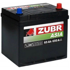Автомобильный аккумулятор Zubr Ultra Asia 75D23L 65R+ 650А обр. пол. 232x173x220