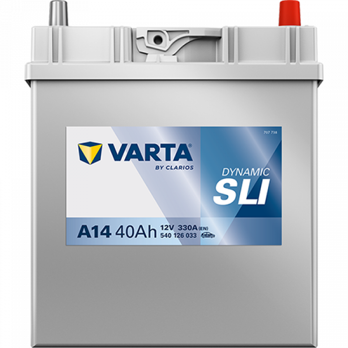 Аккумулятор VARTA SLI A14 40 Ач обр. пол. тонк. кл. 330A 187x127x220