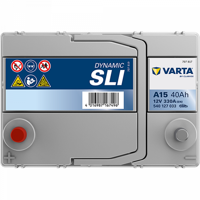 Аккумулятор VARTA SLI A15 40 Ач прям. пол. тонк. кл. 330A 187x127x220