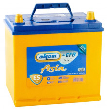 Аккумулятор АКОМ ASIA EFB 65R обр. пол. 670A 232x173x220