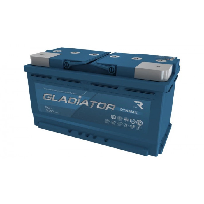 Аккумулятор Gladiator Dynamic 92R обр. пол. 720А 353х175х190