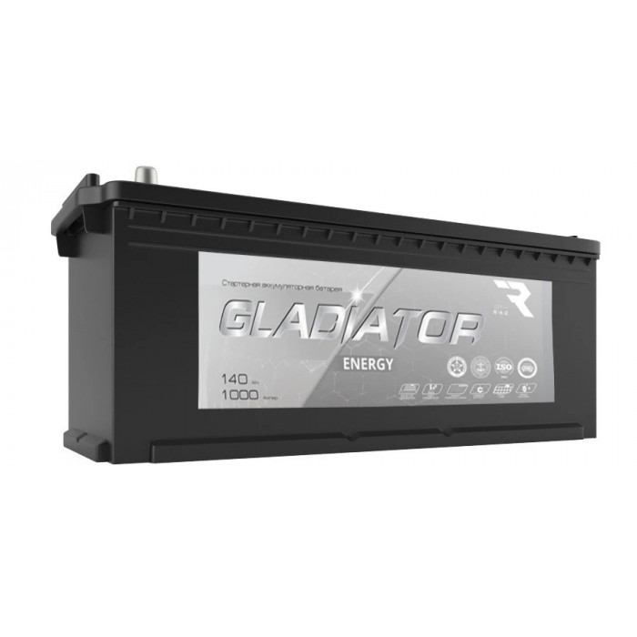 Аккумулятор Gladiator Energy 140 евро обр. пол. 950A 513x190x200