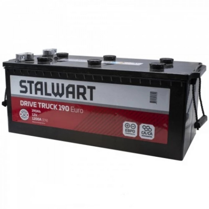 Аккумулятор STALWART Drive 190 евро обр. пол. 1200A 513x220x200