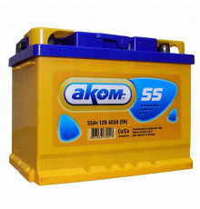 Аккумулятор Аком 55L прям. пол. 460A 242x175x190