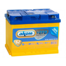 Аккумулятор Аком EFB 62R обр. пол. 580A 242x175x190