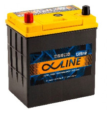 Аккумулятор Alphaline Ultra 55B19R 50L прям. пол. 550A 187x127x225