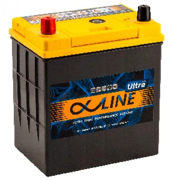 Аккумулятор Alphaline Ultra 55B19R 50L прям. пол. 550A 187x127x225