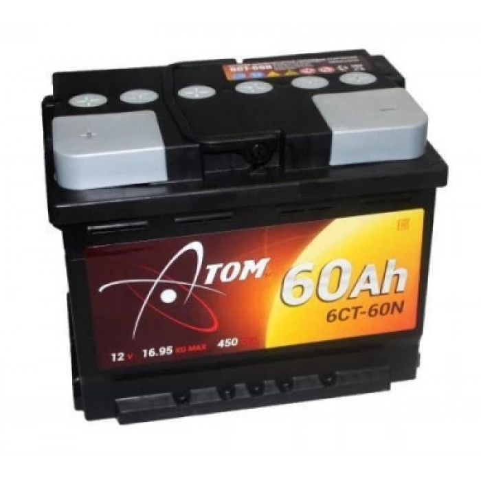 Аккумулятор Атом 60R обр. пол. 430A 242x175x190