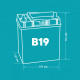 Аккумулятор FORSE 46B19L 40R обр. пол. 350A 190x125x220