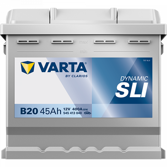 Аккумулятор Varta SLI B20 45 Ач прям. пол. 400A 207x175x190