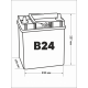 Аккумулятор VARTA SLI B33 45 Ач прям. пол. тонк. кл. 330A 238x129x227