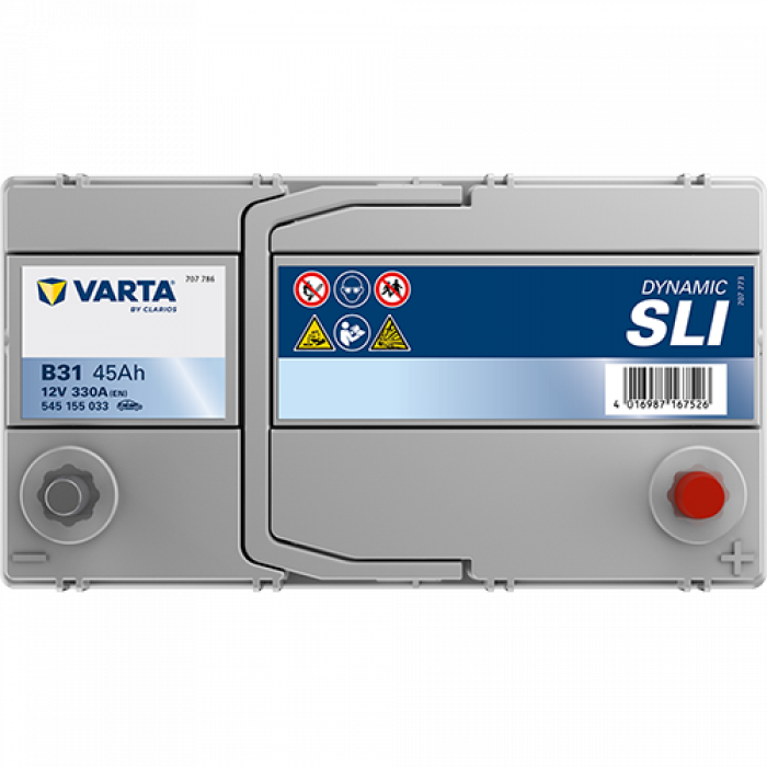 Аккумулятор VARTA SLI B31 45 Ач обр. пол. тонк. кл. 330A 238x129x227