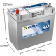 Аккумулятор VARTA SLI B33 45 Ач прям. пол. тонк. кл. 330A 238x129x227