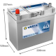 Аккумулятор VARTA SLI B34 45 Ач прям. пол. станд. кл. 330A 238x129x227