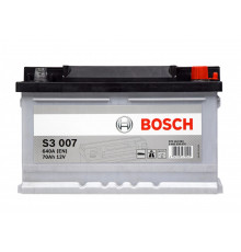 Аккумулятор Bosch S3 007 70R обр. пол. низкий 640A 278x175x175