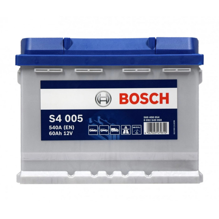 Аккумулятор Bosch S4 005 60R обр. пол. 540A 242x175x190