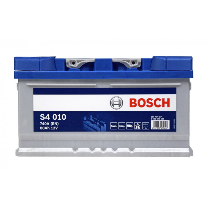 Аккумулятор Bosch S4 010 80R обр. пол. низкий 740A 315x175x175