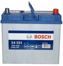 Аккумулятор Bosch S4 021 45L прям. пол. 330A 238x129x227