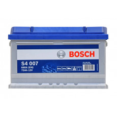 Аккумулятор Bosch S4 007 72R обр. пол. низкий 680A 278x175x175