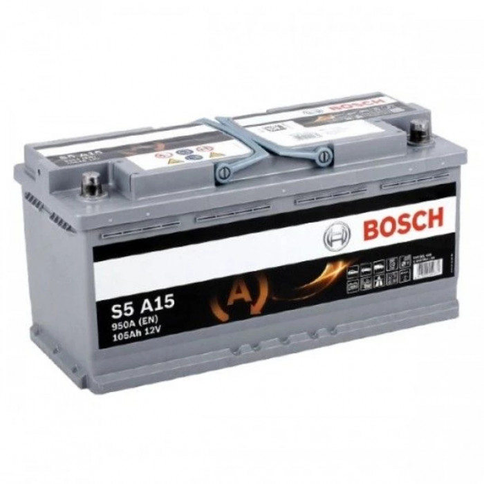Аккумулятор BOSCH S5 A15 AGM 105Ah 950A (EN) о.п.(393х175х190) 605 901 095