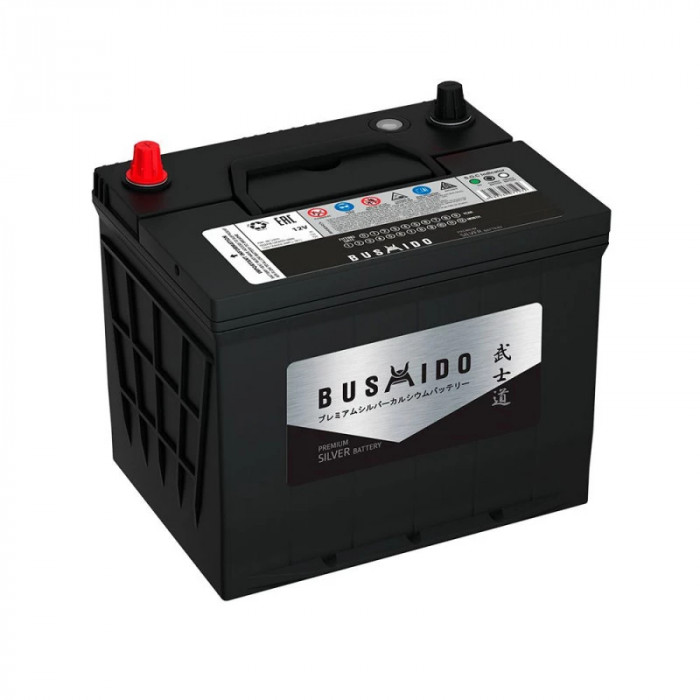 Аккумулятор BUSHIDO 90D23L 75R обр. пол. 680A 232x172x220