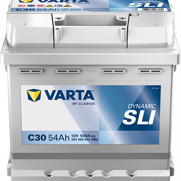 Аккумулятор Varta SLI C30 54R обр. пол. 530A 207x175x190