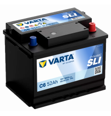 Аккумулятор Varta SLI C6 L1 52R обр. пол. низкий 520A 207x175x175