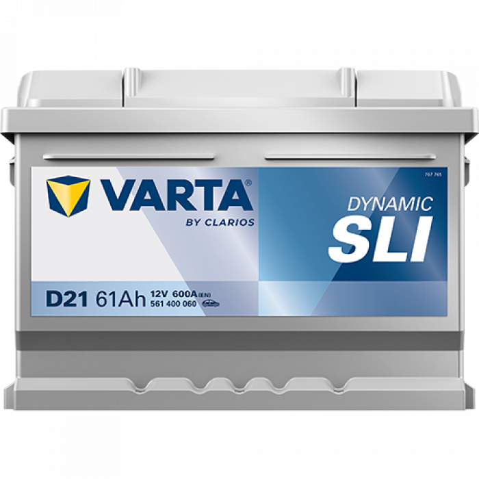 Аккумулятор Varta SLI D21 61 Ач обр. пол. низкий 600A 242x175x175