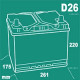Аккумулятор BLIZZARO SILVERLINE Asia 72L прям. пол. 600A 261x173x220