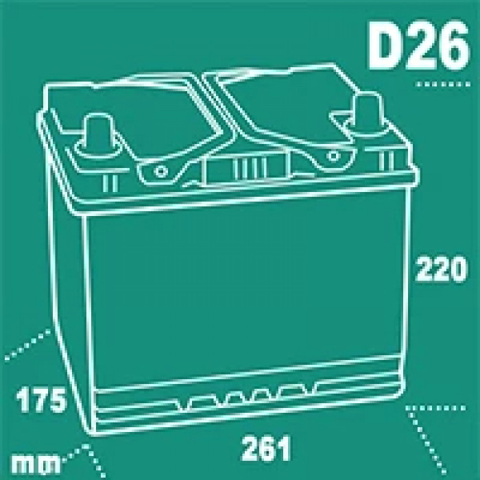 Аккумулятор Furukawa Battery ALTICA HIGH-GRADE Asia 125D26R 85L прям. пол. 800A 261x173x220 (FB125D26R)