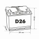 Аккумулятор ATLAS BX Asia 85R обр. пол. 750A 260x172x220