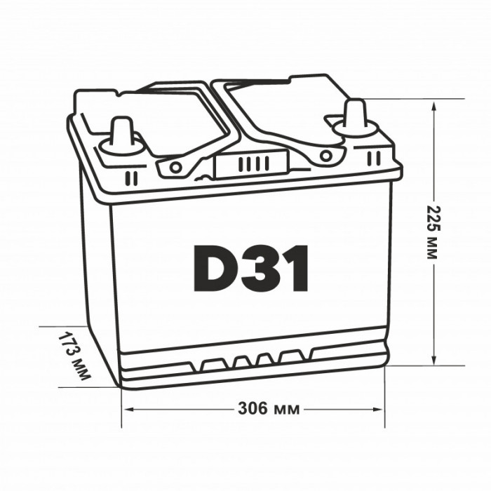 Аккумулятор Alphaline AGM AX D31R 90L прям. пол. 800A 302x172x220