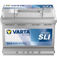 Аккумулятор Varta SLI D43 60 Ач прям. пол. 540A 242x175x190