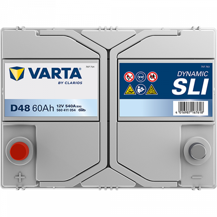 Аккумулятор Varta SLI D48 60 Ач прям. пол. 540A 232x173x225