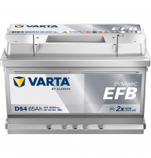 Аккумулятор Varta EFB D54 65 Ач обр. пол. низкий 650A 278x175x175