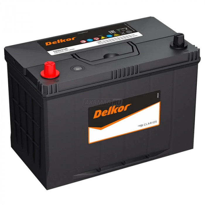 Аккумулятор DELKOR 115D31R 100L прям. пол. 800A 306x173x220 (Cat 1152421)