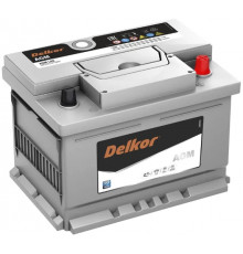 Аккумулятор DELKOR AGM 60R обр. пол. 680А 242x175x190